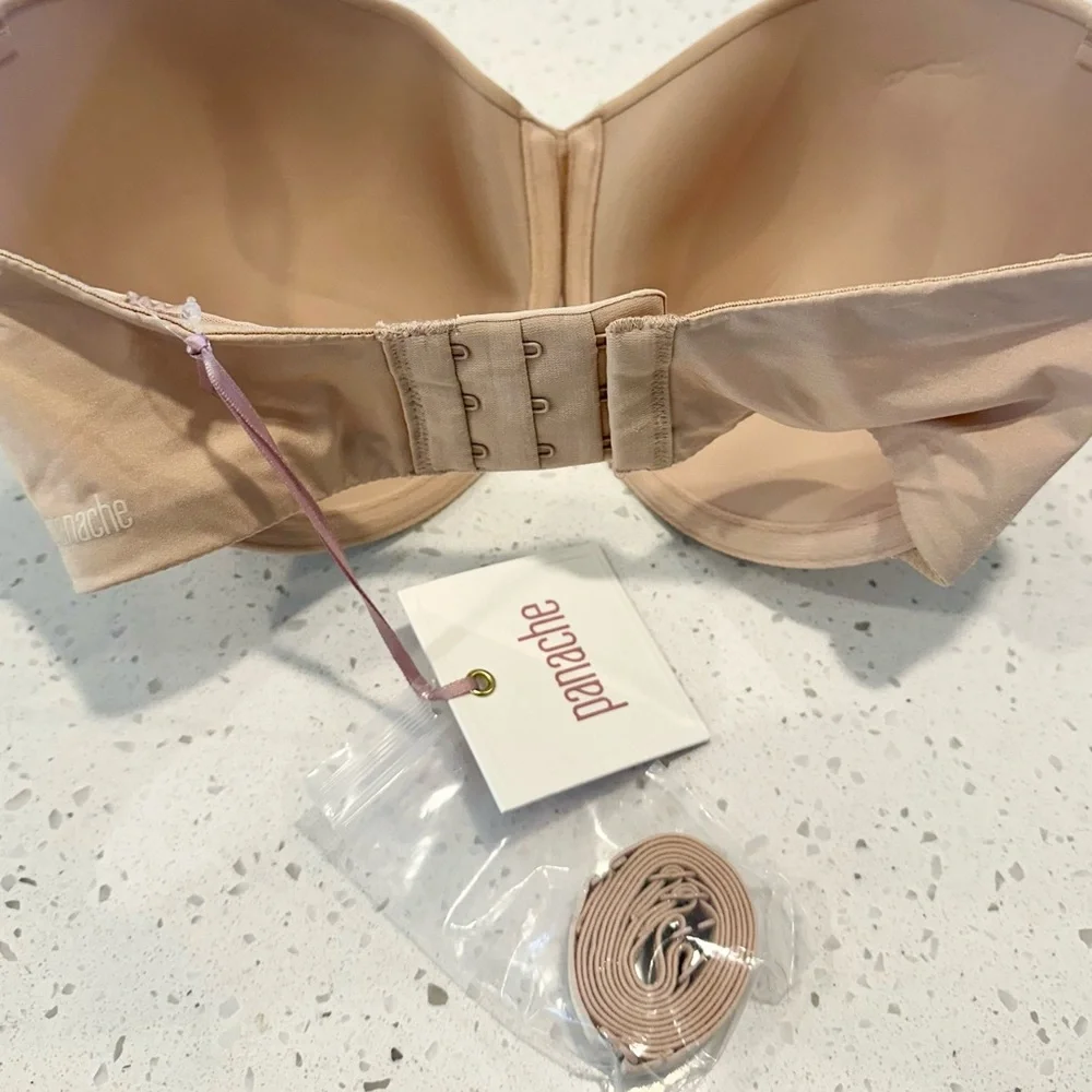 NWT Panache Seamless Porcelain Elan Strapless Bra in Nude - Size: 32G